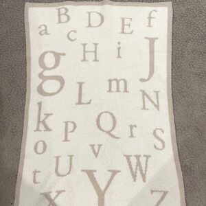 Barefoot dreams kids ABC cozy, knit, blanket